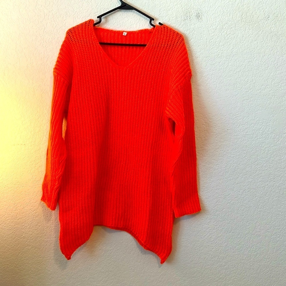 New no tag orange sweater